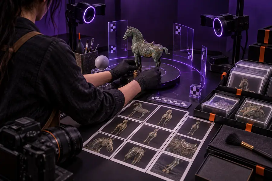 A reference being prepared for an AI 3D workflow